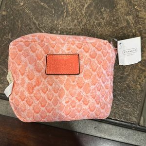 NWT Coach Peach Folding Tote